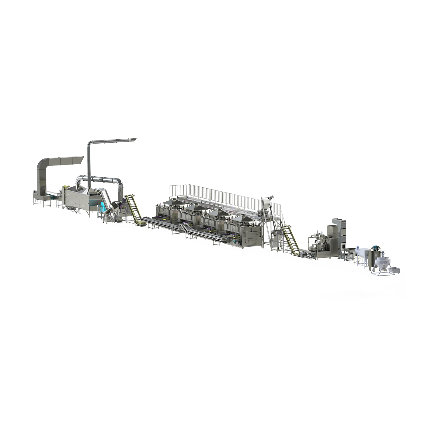 裹衣裹粉烘烤生產(chǎn)線